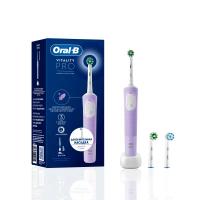 Электрическая зубная щетка Oral-B Vitality Pro, 2 сменные насадки, для бережной чистки, лиловая