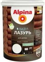 Защитная лазурь для дерева Alpina аква БЕЛАЯ 0,9 Л (1/6) "