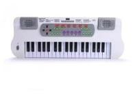 Синтезатор детский 37 клавиш, белый (эл. звук, микрофон, запись) Shantou Gepai ZYB-B0689-2