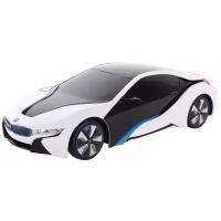 Легковой автомобиль Rastar BMW I8 48400, 1:24, 19 см, белый/черный