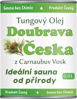 Тунговое масло с карнаубским воском Doubrava Ceska для бани и сауны 0,9 л