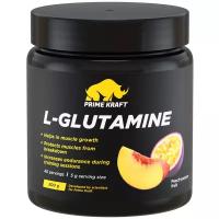 Аминокислота Л-Глютамин (L-Glutamin), Prime Kraft, L-Glutamine, 200 г, Персик-Маракуйя