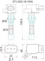 Катушка свечи MZ L3-VE Mazda 6Atenza 23 GGGHGY 05- MPV LY3 06- Mazda 3Axela BK35 06- 4 Sat STL3G218100A