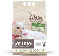 Комкующийся наполнитель Silitter Eco Clean, 4 л