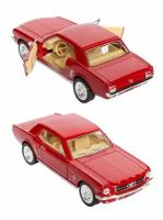 Металлическая машинка Kinsmart 1:36 «1964 1/2 Ford Mustang» инерционная, красная KT5351D-4