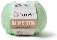 Пряжа YarnArt "Baby cotton" 50% акрил, 50% хлопок 165 м, 1 шт, 50 г, 435 весна (9554781)