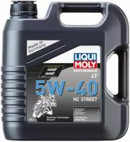 Синтетическое моторное масло LIQUI MOLY Motorbike 4T HC Street 5W-40, 4 л