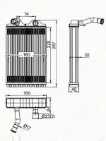 Радиатор отопителя салона TOYOTA CAMRY SXV# 96-01 LHD