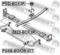 Отбойник рессоры задней, PGDBOX3R FEBEST PGD-BOX3R