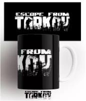 Кружка с принтом компьютерной игры Эскейп фром Тарков лого Escape from Tarkov logo