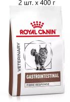 Сухой корм для кошек Royal Canin Gastro Intestinal Gastrointestinal Fibre Response FR31, при проблемах с ЖКТ, 2 шт. х 400 г