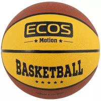 Мяч баскетбольный ECOS MOTION BB120 (№7,2 цвета, 8 панелей)