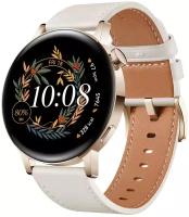 Смарт-часы Huawei Watch GT 3 Milo-B19V, 42мм, 1.32", белый / белый [55027149]