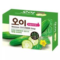 Mukunghwa Мыло кусковое Moisture Cucumber Soap с экстрактом огурца, 100 г