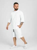 Спортивный повседневный Костюм мужской Оверсайз FIZULI WHITE унисекс шорты футболка летний для спорта