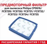 Фильтр предмоторный для пылесоса Philips CP0616, FC9728, FC9730, FC9731, FC9732, FC9733, FC9734, FC9735