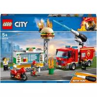 Конструктор LEGO City Fire 60214 Пожар в бургер-кафе, 327 дет