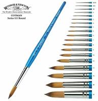 Кисть Winsor&Newton Кисть синтетика круглая №10 Winsor&Newton COTMAN 111 Round, короткая ручка