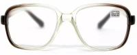 Готовые очки для чтения (+2.75), бабушка-дедушка, линзы пластик, цвет коричневый, РЦ 62-64