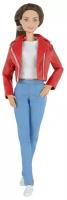 Красная женская куртка-косуха для кукол 29 см. типа барби