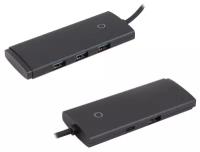 Хаб Baseus Lite Series 4-Port USB-A HUB Adapter (USB-A to USB 3.0x4 ) 1м (WKQX030401) черный