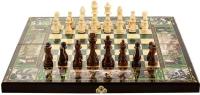 Шахматы, шашки, нарды 3 в 1 "Бородино", дерево, 50х50см