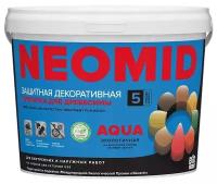 Neomid Bio Color Aqua. Акриловая защитная пропитка для дерева, 9 л, Голубая ель