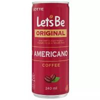 Кофейный напиток Lotte Let's Be Americano, 0.24 л 240 г