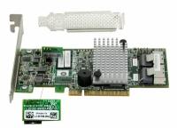 Контроллер LSI 9267-8i PCI-E, 8 портов, 512 МБ, 6 Гбит/с, SATA/SAS, поддержка RAID 5 6 + L3-25188-00A