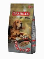 Трапеза Оптималь сухой корм для собак содержащихся в городских условиях 15 кг
