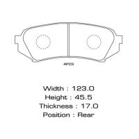Колодки тормозные задние LC100/LX470 1998-2007 MS1412