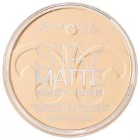 RIMMEL Матирующая пудра для лица Stay Matt оттенок № 001 Transparent