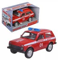Машина Play Smart "Автопарк" Пожарная охрана, на батарейках, в коробке (071-11015/AH)