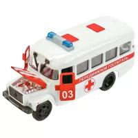 Автобус Технопарк КАвЗ 3976 Передвижной госпиталь, инерционный, свет, звук, 12 см СТ10-069-2