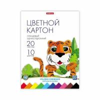 ErichKrause Картон цветной А4, 20 листов, 20 цветов ErichKrause, плотность 170 г/м2, схема поделки