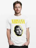 Футболка DS Apparel Nirvana / Нирвана / Оуэн Уилсон / Мужская Белая M