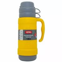 Thermos Термос со стеклянной колбой Picnic 40 Series, желтый, 1 л