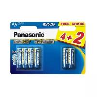 Батарейки алкалиновые Panasonic Evolta LR6EGE/6BW AA LR6 1,5В 6шт