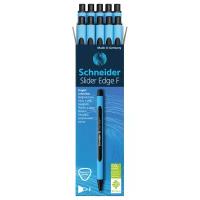 Schneider Набор шариковых ручек Slider Edge F, 0.8 мм, черный цвет чернил, 10 шт