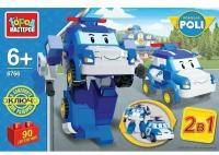 Конструктор город мастеров "Robocar Poli" 2 в 1 робот-полицейская машина