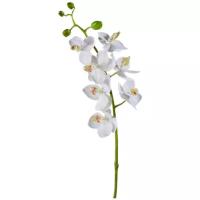 Искусственный цветок "Орхидея Фаленопсис Элегант белая" 70 см