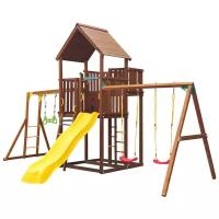 Спортивно-игровой комплекс Jungle Gym Palace + Swing Module Xtra + Рукоход с гимнастическими кольцами