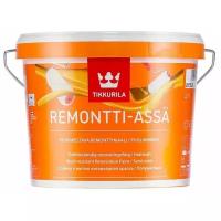 Краска акриловая Tikkurila Remontti-Assa полуматовая бесцветный 2.7 л