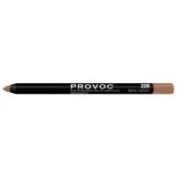 Provoc Gel Lip Liner 208 Retro Fashion Гелевая подводка в карандаше для губ (цв. темно-бежевый)