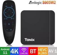 Комплект: ТВ приставка Tanix W2 4/32 + G10S BTS на Android TV