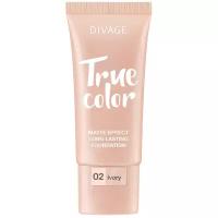 DIVAGE Тональный крем True Color, 25 мл, оттенок: 02 ivory