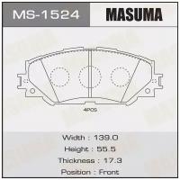 Колодки тормозные Toyota Corolla (E150, E180) 06-, Auris 07-, RAV 4 06- передние (Akebono) MASUMA