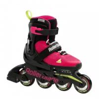 Детские ролики Rollerblade Microblade - 2022 Pink/Light Green р. 36.5-40.5