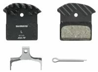 Тормозные колодки с радиатором Shimano для ДТ J05A, органика, пара, с пружин, с шплинтом для XTR M9000/XTR M980/DEORE XT M8100