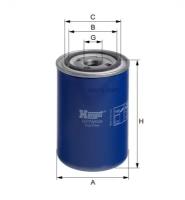 HENGST FILTER H17WK04 Фильтр топливный M24*1.5 Scania 4/P/R/T серия 1шт